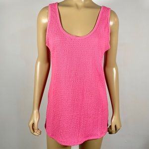 Torrid Women’s NWT Size 0 (Equivalent - Large/12) Pink Smocked Tank Top